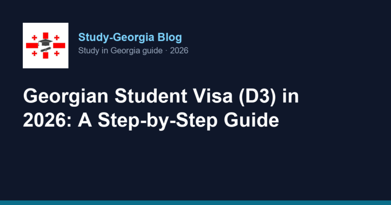Georgian Student Visa (D3) in 2026: A Step-by-Step Guide